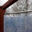 Zahradní průhledná plachta 2x2,2 m s oky
