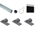 Závěsný systém s trubkou 6 m na strop a weld plachtami 1300x2000 mm