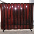Svařovací zástěna pojízdná 2000x2000 mm s lamelami