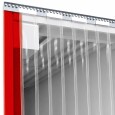 Lamely čiré 300/3 mm, 2630 mm, s nanýtovanými závěsnými plechy